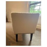 Taupe Cushioned Bench with Tack Trim