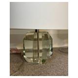 Modern Lucite Prysm Table Lamps