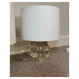 Modern Lucite Prysm Table Lamps