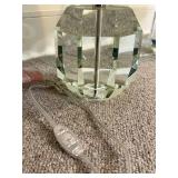 Modern Lucite Prysm Table Lamps