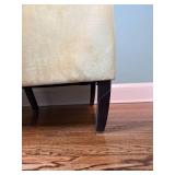 Custard Yellow Tufted West Elm Accent Chair