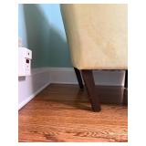 Custard Yellow Tufted West Elm Accent Chair