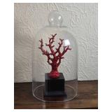 Vibrant Red Coral Decor Sculpture