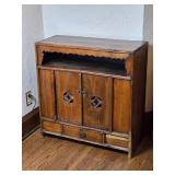 Gorgeous Antique Chinoiserie Console Cabinet