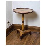 Elegant Vintage Round Accent Side Table
