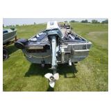 1986 Alumicraft Classic 16 With 35 hp Evinrude Tiller Motor