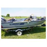 1986 Alumicraft Classic 16 With 35 hp Evinrude Tiller Motor