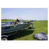 1986 Alumicraft Classic 16 With 35 hp Evinrude Tiller Motor