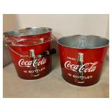 Coca-Cola Collectors Buckets