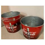 Coca-Cola Collectors Buckets
