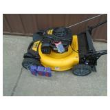Dewalt rear wheel drive self propelled mower. Looks nearly new. Tested & works. As shown.