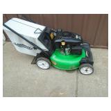 Lawn Boy self propelled mower with bagger. Electric start. Kohler motor. As shown.