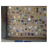 Flat of hat/lapel pins. As shown.