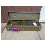 2 gun metal steel cases. 48X12x12 with cam over locks & gasket on lid. As shown.