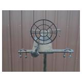 Self standing gun mount system for 2 weapons. Sight shown is not included. As shown.