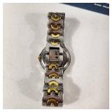 New His And Hers Geneva Watches White Face Gold/Silver Band With Box