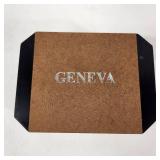 New His And Hers Geneva Watch Set Silver Band White Face With Box