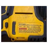 DeWalt® 20V Compact Reciprocating Saw DCS369 with DeWalt 20V 4Ah Lithium Ion Battery