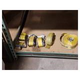 Lot of (3) Ratchet Tiedown Straps