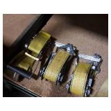 Lot of (3) Ratchet Tiedown Straps