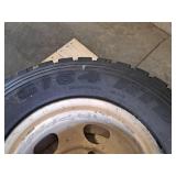 6-Lug Rim with 10.00R20 Tire