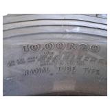 6-Lug Rim with 10.00R20 Tire