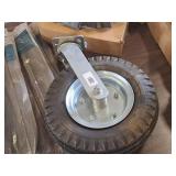 12" Caster Wheel with 4.10/3.50-6 Rubber Air-Filled Tire