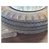 12" Caster Wheel with 4.10/3.50-6 Rubber Air-Filled Tire