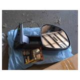 Passenger (Right) Side Mirror Assembly with Hot Spot Mirror Black Finish (New)