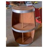 E&J logo Wine Barrel Cabinet 2-tier