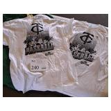 Lot of (2) Twins Baseball | Corona logo Size Large Short Sleeve Shirts