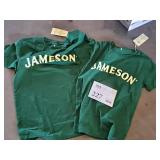 Lot of (2) Jameson logo Size Small Short Sleeve Shirts