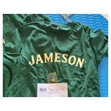 Lot of (2) Jameson logo Size Medium Shirts - Long Sleeve and Short Sleeve