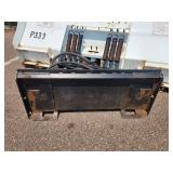 Snow Plow with Skid Steer Mount 8611SS