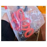 Lot of (1 Bin) Swingline Rubber Finger Tips, Mini Clipboards, Key Chains