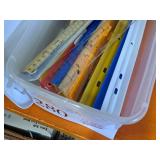 Lot of (1 Bin) Rulers (assorted)
