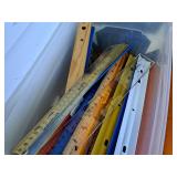 Lot of (1 Bin) Rulers (assorted)