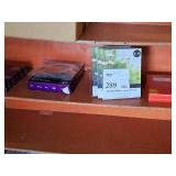 Shelf Lot - Photo Frame / Display Stands 8"x10" (x6), Avery Name Badge Insert Refills, 2x4 Labels, Avery Pin Style Name Badges