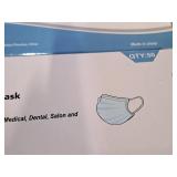 Lot of (1 Partial Case) Face Masks | Extra Soft | Earloop | Fluid Resistant | 3 ply | For Medical, Dental, Salon and Personal Health