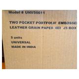 Lot of (1 Case) Two Pocket Portfolio File Folders | Universal