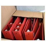 Lot of (12) 3-Ring Binders
