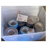 Lot of (1 Bin) Rolls of Duct Tape | Assorted