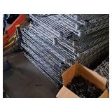 Lot of (6) Wire Shelving Units - shelves, posts, casters, accessories - Unassembled