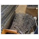 Lot of (6) Wire Shelving Units - shelves, posts, casters, accessories - Unassembled