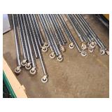 Lot of (6) Wire Shelving Units - shelves, posts, casters, accessories - Unassembled