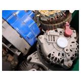 Lot of (1 Tote) Assorted Used Automotive Parts - Starters and Alternators