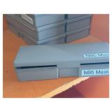 Lot of (9) Plastic Storage Boxes