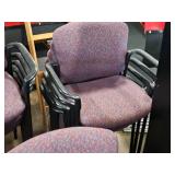 Lot of (5) Office Arm Chairs | Stackable