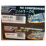 Lot of (2 Boxes) Performance Friction Brakes Carbon Metallic Disc Brake Pads for 2003-2006 Yukon/Tahoe/Suburban