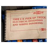 Lot of  Assorted Auto Shop Manuals - CKB Service Manuals, 1988 Celebrity Electrical, 1989 Light Duty Truck, 1988 Pick-Up Fuel and Emissions, 1989 C-K Pick-Up Electrical and more